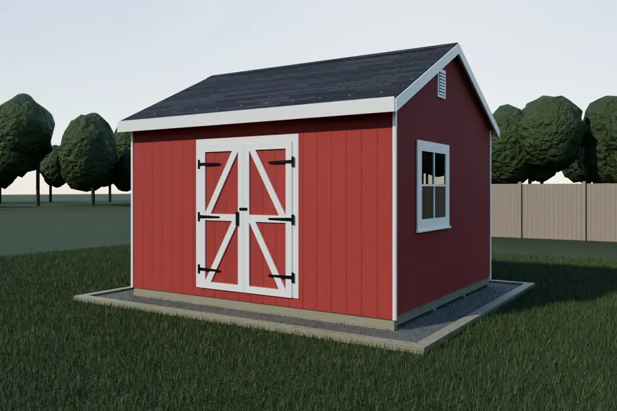 Gable shed render