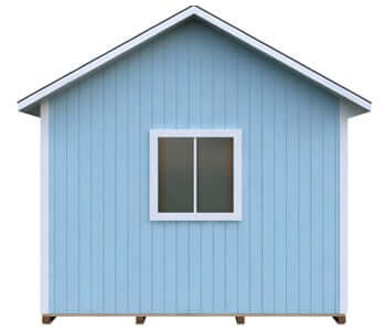 You Save What a Builder Would Charge (12x16 Gable Storage Shed Plan Double Door)