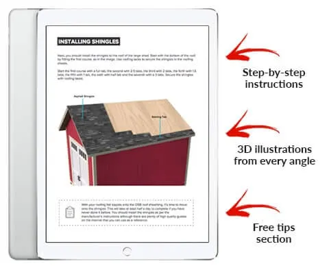 This Is Exactly What You'll Get with Your 10X14 Gable Storage Shed Plan! (10x14 Gable Storage Shed Plan)