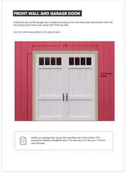 Simple, Easy to Understand Step by Step Instructions (10x14 Gable Storage Shed Plan)