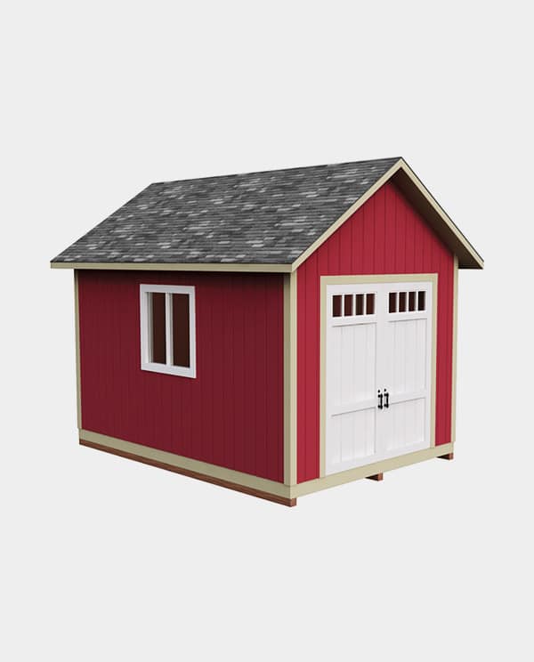 DIY 10X14 Gable Storage Shed Plan - 3DSHEDPLANSâ„¢