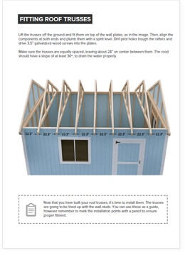 3D Rendered Images for Reality Check (12x16 Gable Storage Shed Plan Single Door)