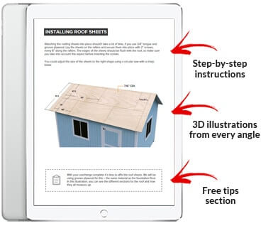 This Is Exactly What You'll Get with Your 12X16 Gable Storage Shed Plan! (12x16 Gable Storage Shed Plan Single Door)