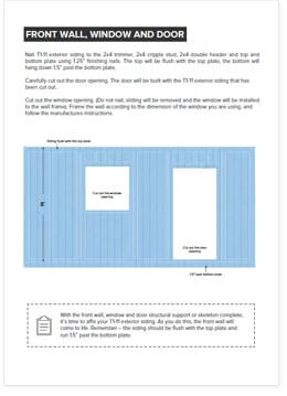Simple, Easy to Understand Step by Step Instructions (12x16 Gable Storage Shed Plan Single Door)