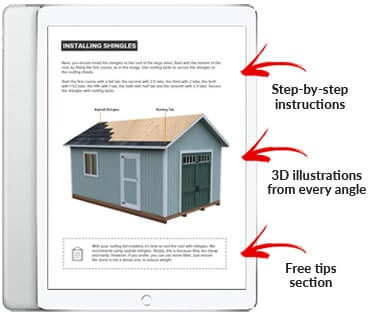 This Is Exactly What You'll Get with Your 12X20 Gable Storage Shed Plan! (12x20 Gable Storage Shed Plan)
