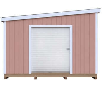12x18 Lean-To DIY shed