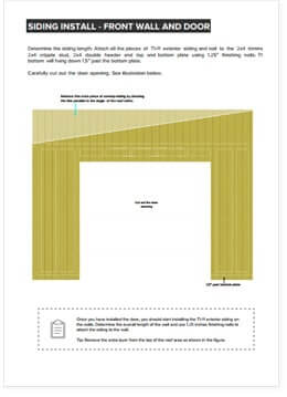 12x24 Lean-To shed plan step by step instructions