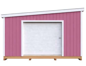 14x14 Lean-To DIY shed