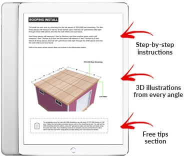 14x14 Lean-To shed plan pdf