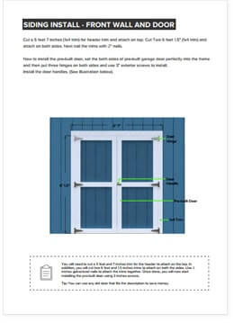 4x8 Lean-To shed plan step by step instructions