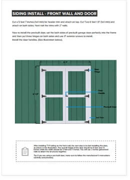 6x10 Lean-To shed plan step by step instructions