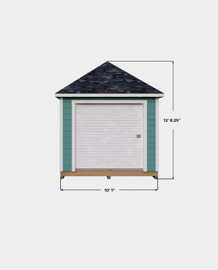 DIY 10X16 Hip Roof Storage Shed Plan - 3DSHEDPLANSâ„¢