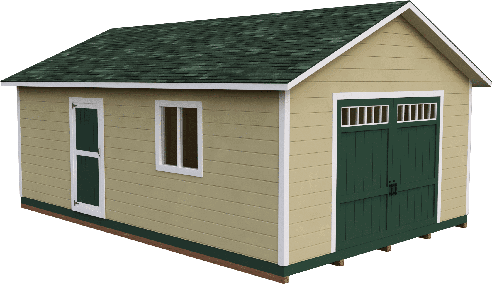 DIY 16X24 Gable Storage Shed Plan - 3DSHEDPLANS™