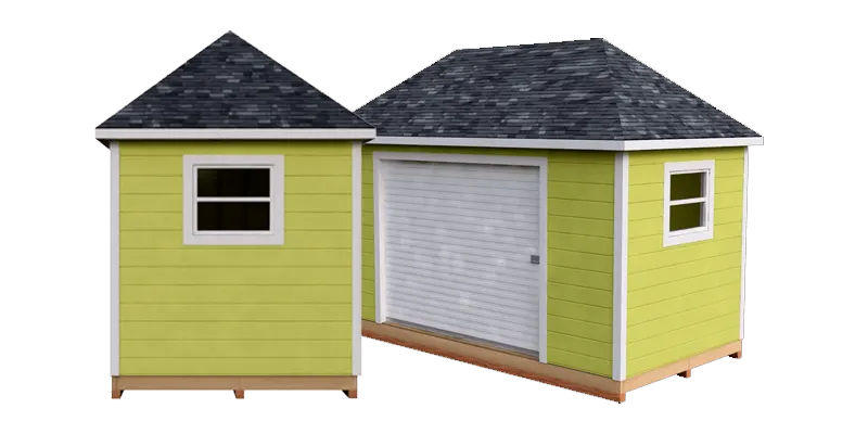 Start Building Your
Hip-Roof Shed Now - Hip-Roof Shed Plans