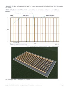 Floor installation page of the 12x24 Gable Storage Shed Plan