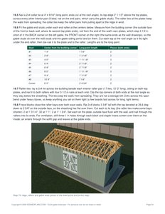 Roof rafters page of the 12x24 Gable Storage Shed Plan