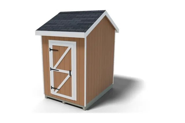 8×6 Gable shed plan, 3D view