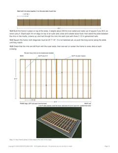 Floor installation page of the 10x18 Gable Storage Shed Plan