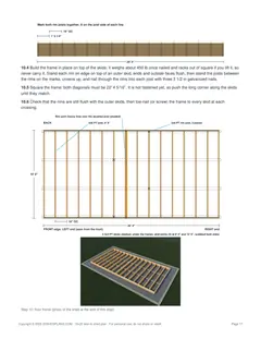 Floor installation page of the 10x20 Lean-To Storage Shed Plan