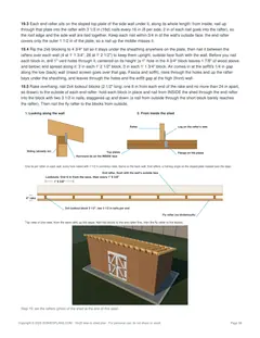 Roof rafters page of the 10x20 Lean-To Storage Shed Plan