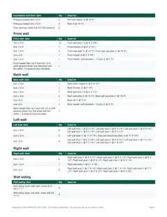 Material list page of the 12x16 Lean-To Storage Shed Plan