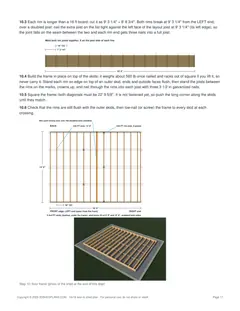 Floor installation page of the 14x18 Lean-To Storage Shed Plan