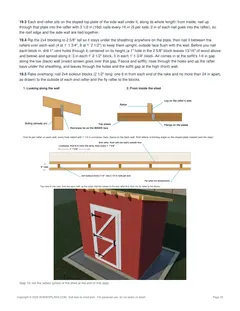 Roof rafters page of the 6x8 Lean-To Storage Shed Plan