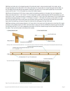 Roof rafters page of the 8x20 Lean-To Storage Shed Plan